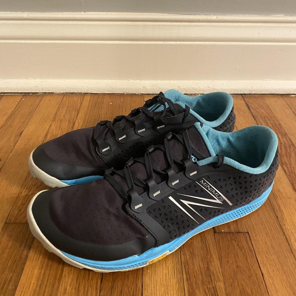 New Balance Minimus Trail Running Shoes Womens Size 10.5 Navy Vibram WT10BG4